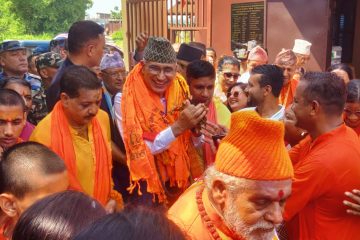 पर्रोहा बोल बमधाममा अर्थमन्त्री विष्णु पौडेल, नन्दीको प्राणप्रतिष्ठान